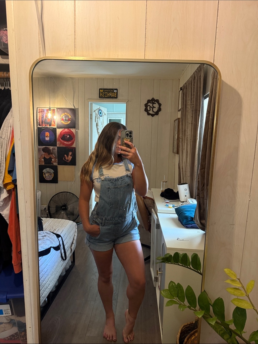 Blank NYC Denim Shortalls - Light Blue Womens Shorts Overalls
